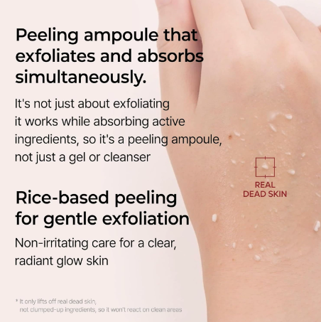 Dr.Melaxin Officiall Peel Shot Glow RiceAmpoule Duo -Serums for BrighteningExfoliating, and Moisturizing - Suitable for All Skin Types
