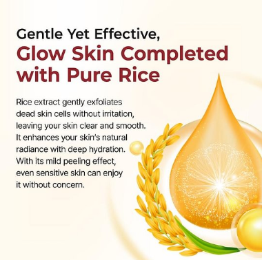 Dr.Melaxin Officiall Peel Shot Glow RiceAmpoule Duo -Serums for BrighteningExfoliating, and Moisturizing - Suitable for All Skin Types